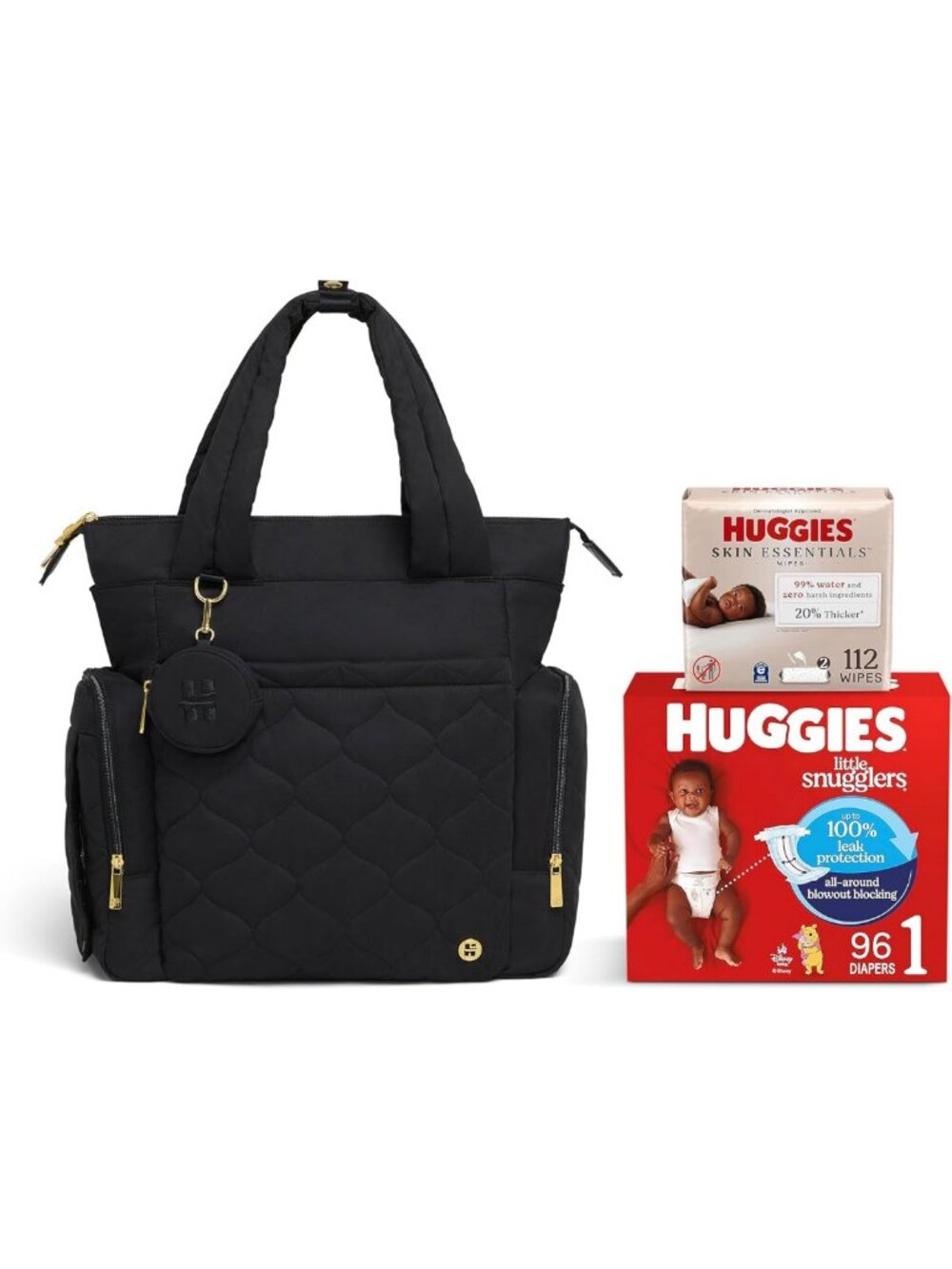 Cozy Unisex Adult Tote Diaper Bag - Stylish, Spacious, and Functional for